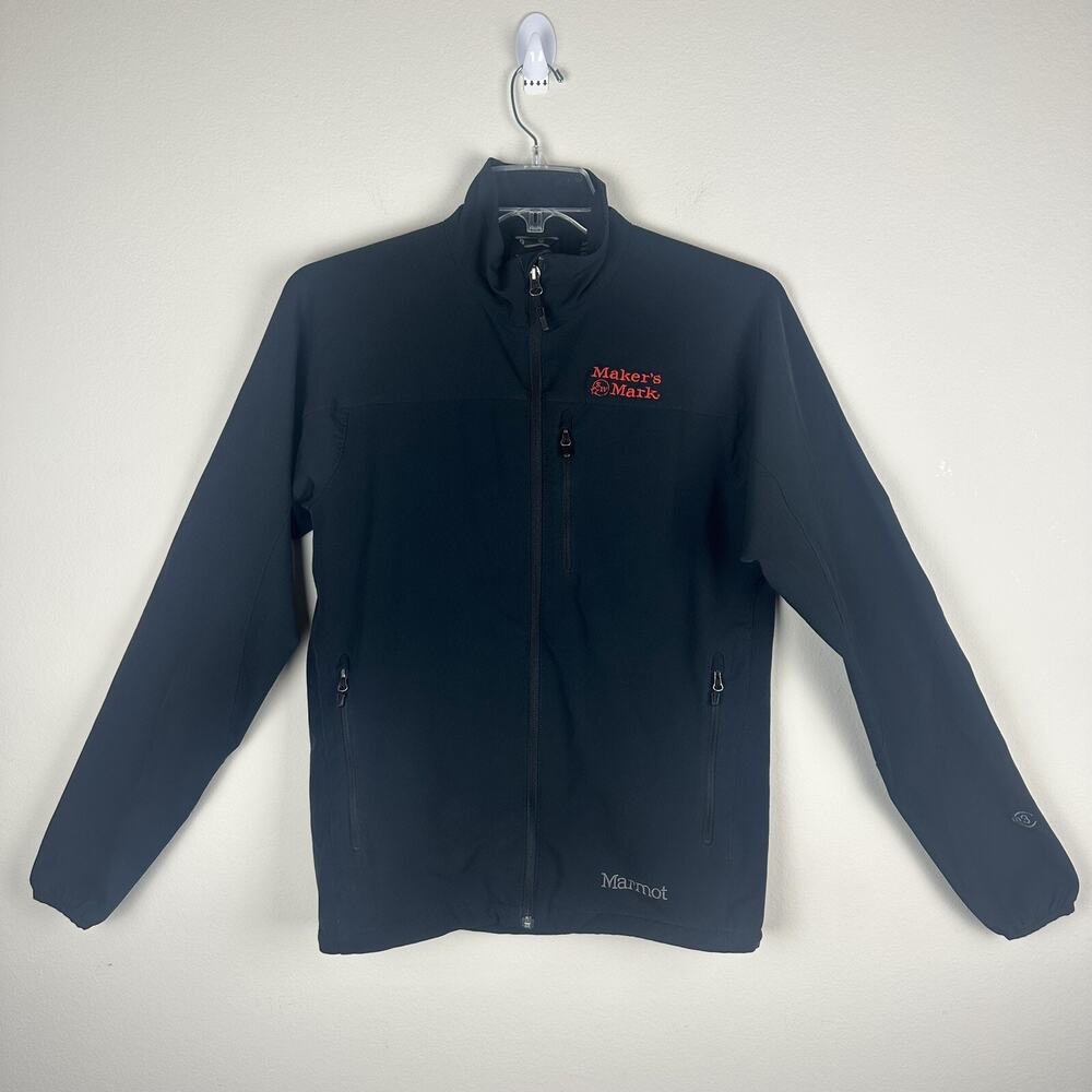 Marmot Soft Shell Jacket M3 Full Zip Black Size Small Maker's Mark Branded